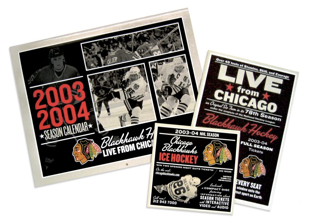 2003-2004 Chicago Blackhawks Advertising and Marketing Materials
